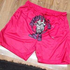 Pink Basketball Mesh Shorts