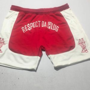 Red Jogger Shorts Set With T-Shirt