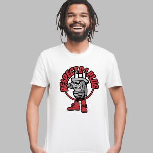 White Signature T-Shirt with Red Center Logo