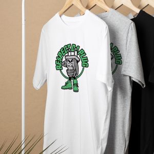 White Signature T-Shirt with Green Center Logo