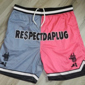 DNA Hustle Mesh Basketball Shorts (PINK & LIGHT BLUE)